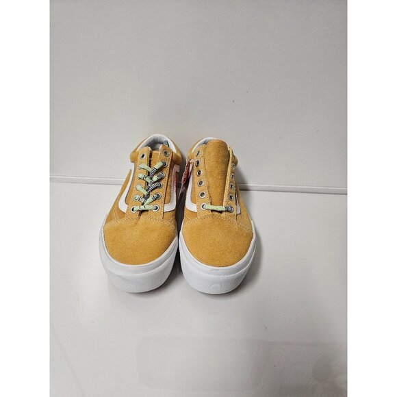 Vans Old Skool Stacked Platform Lift Shoe Sneaker Golden Yellow Womens Size 5.5 - Picture 5 of 8